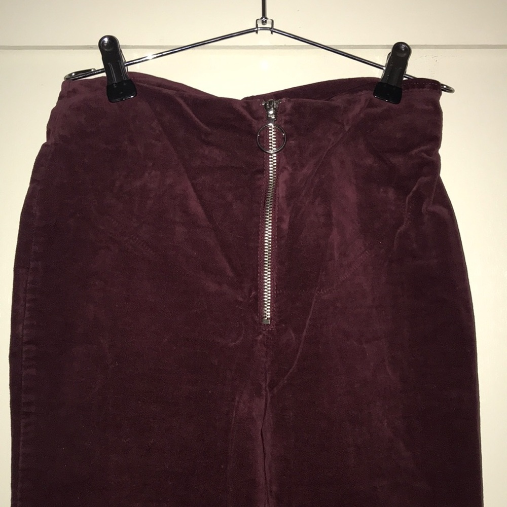 Velvet flare pants